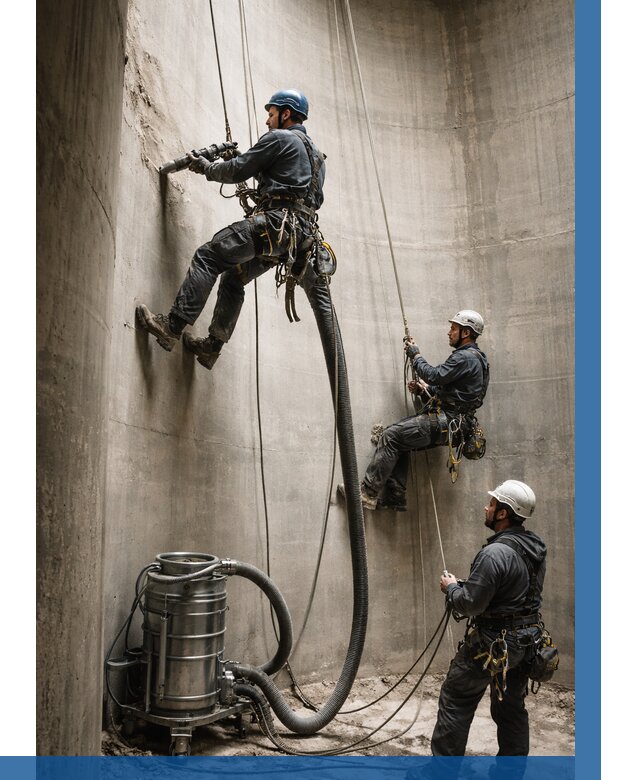 Зачистка силосов в Энгельсе от 4797 р. Договор и смета ВЫСОТНИК-Энг