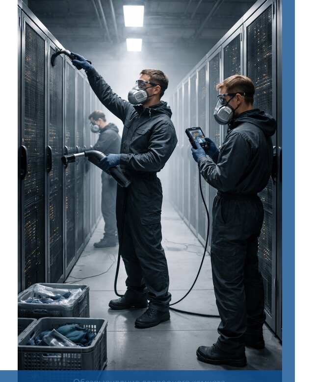 Обеспыливание серверной комнаты в Энгельсе от 4797 р. | ВЫСОТНИК-Энг