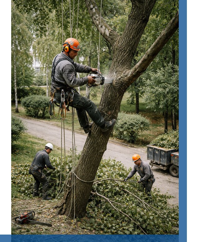 Кронирование деревьев в Энгельсе от 6928 р. | ВЫСОТНИК-Энг