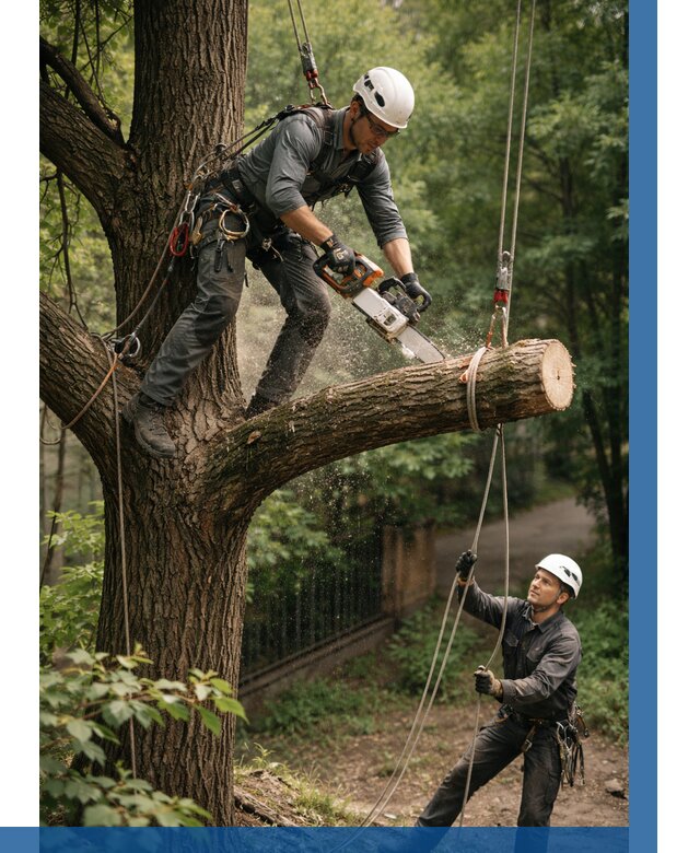 Спил деревьев альпинистами в Энгельсе от 8527 р. | ВЫСОТНИК-Энг