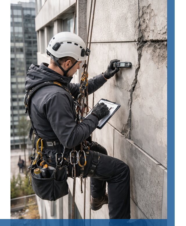 Обследование фасада альпинистами в Энгельсе от 128 р. | ВЫСОТНИК-Энг