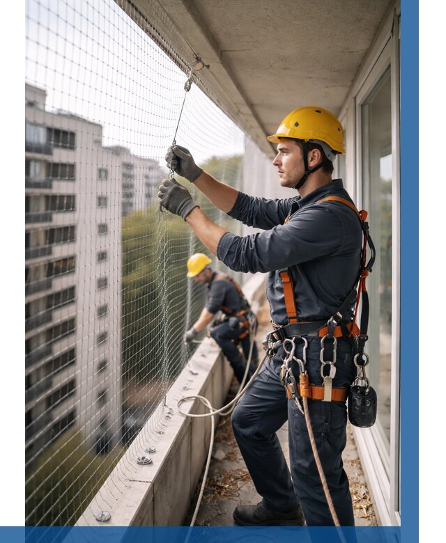 Монтаж сетки от птиц в Энгельсе от 4797 р. | ВЫСОТНИК-Энг